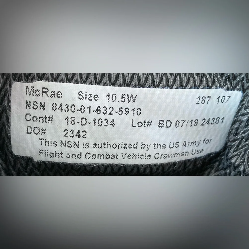 McRae Footwear Army Temperate Weather Combat Boots - Coyote - Mens Size 10.5W - Picture 12 of 14